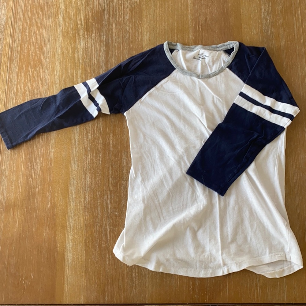 JCREW baseball tee - Navy - small